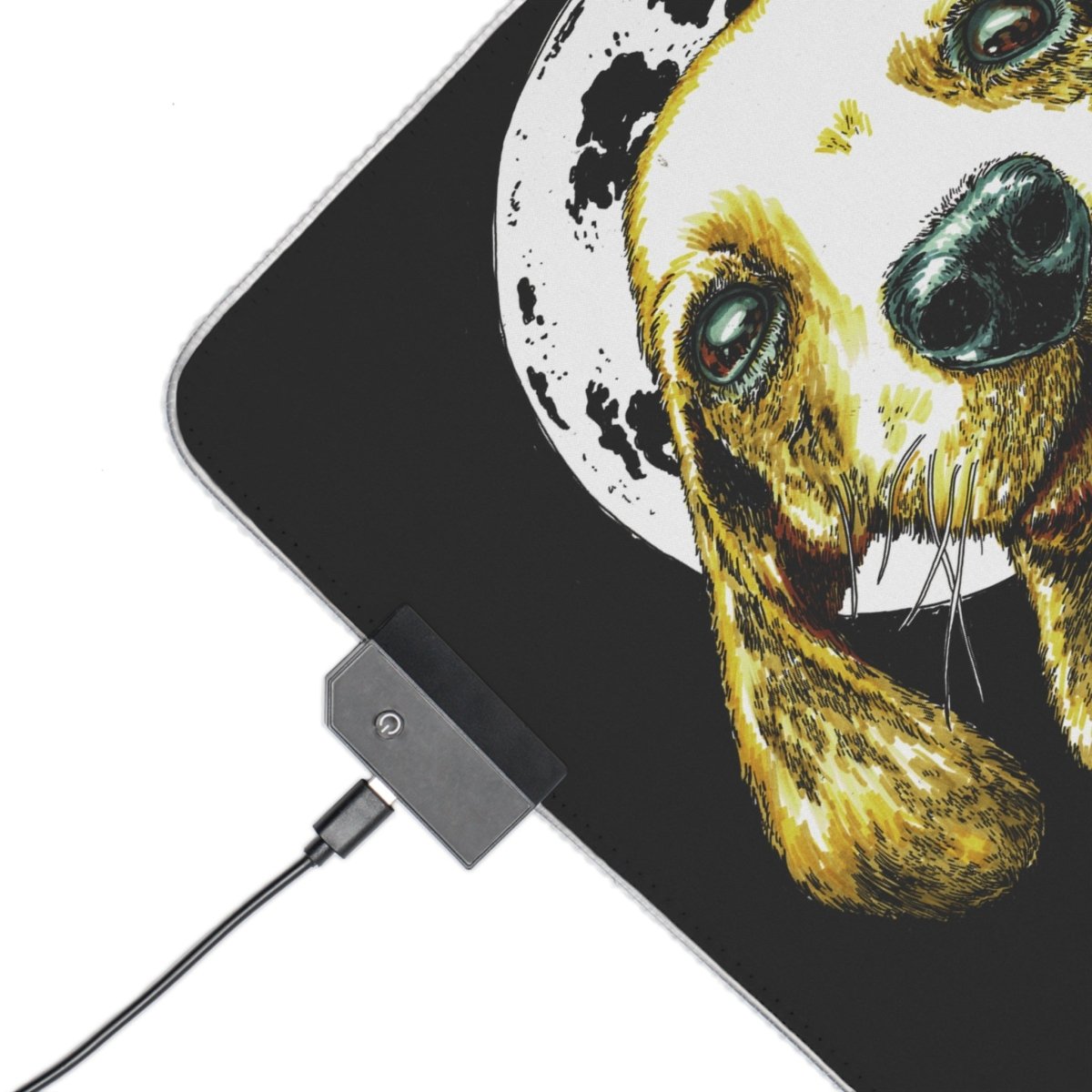 Cute Puppy LED Gaming Mouse Pad - Perfect for Pet Lovers and Gamers - Curran Artworks