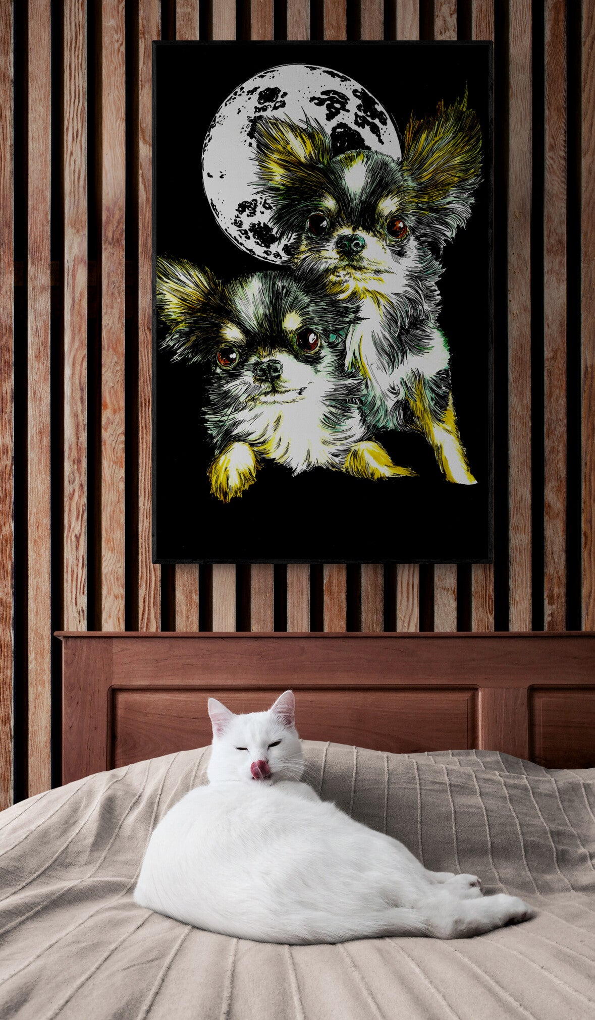 Chihuahua Original Hand Drawn Wall Art by Kris Curran