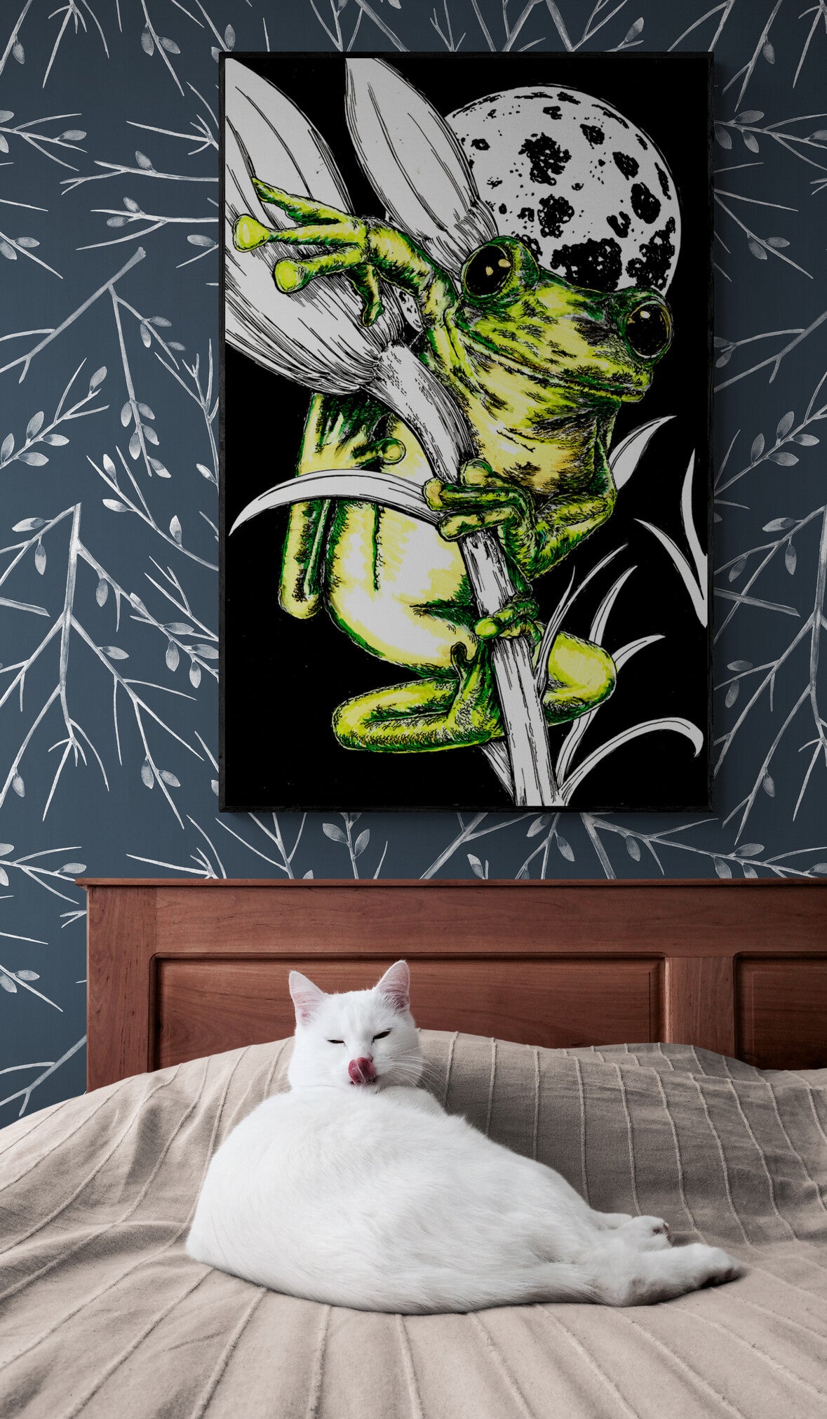 Frog 1 Original Hand Drawn Wall Art Poster