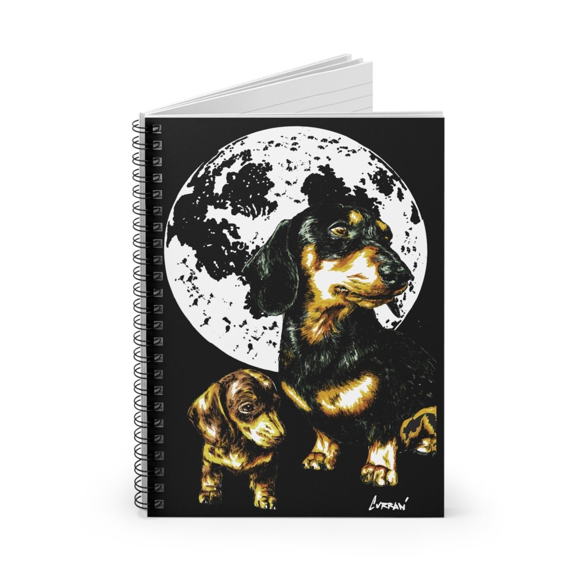 Dachshund Spiral Notebook - Ruled Line - Curran Artworks