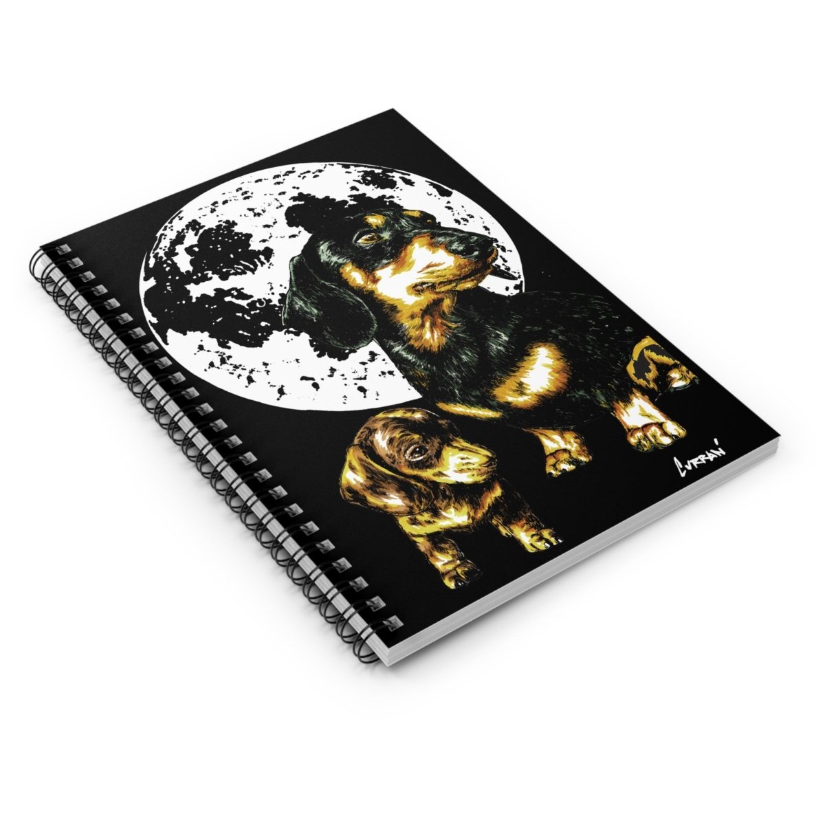 Dachshund Spiral Notebook - Ruled Line - Curran Artworks