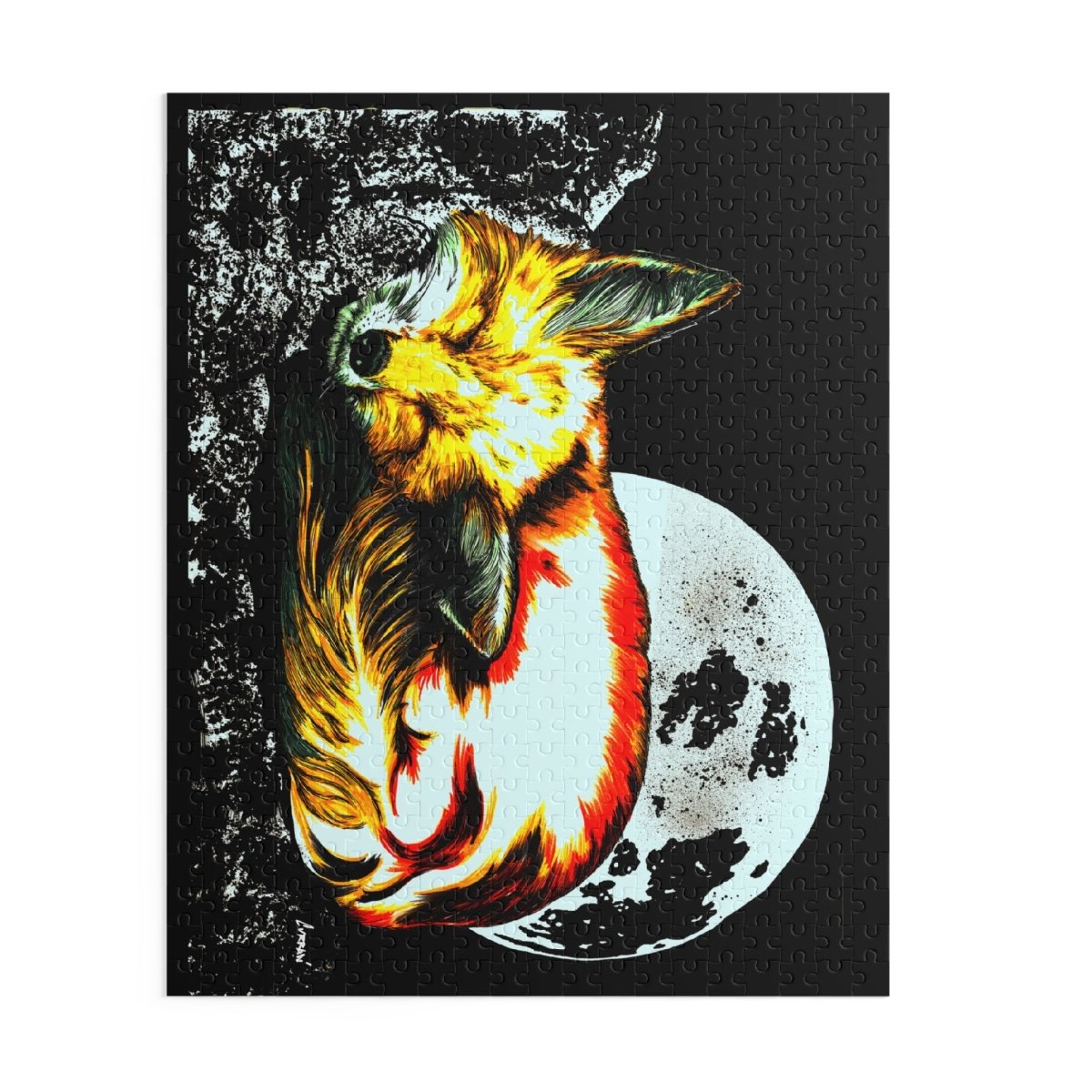 Dreamy Fox Moon Puzzle - 120, 252, 500 Pieces - Curran Artworks