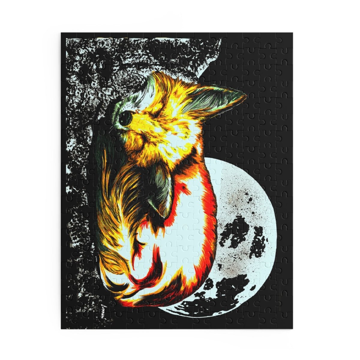 Dreamy Fox Moon Puzzle - 120, 252, 500 Pieces - Curran Artworks