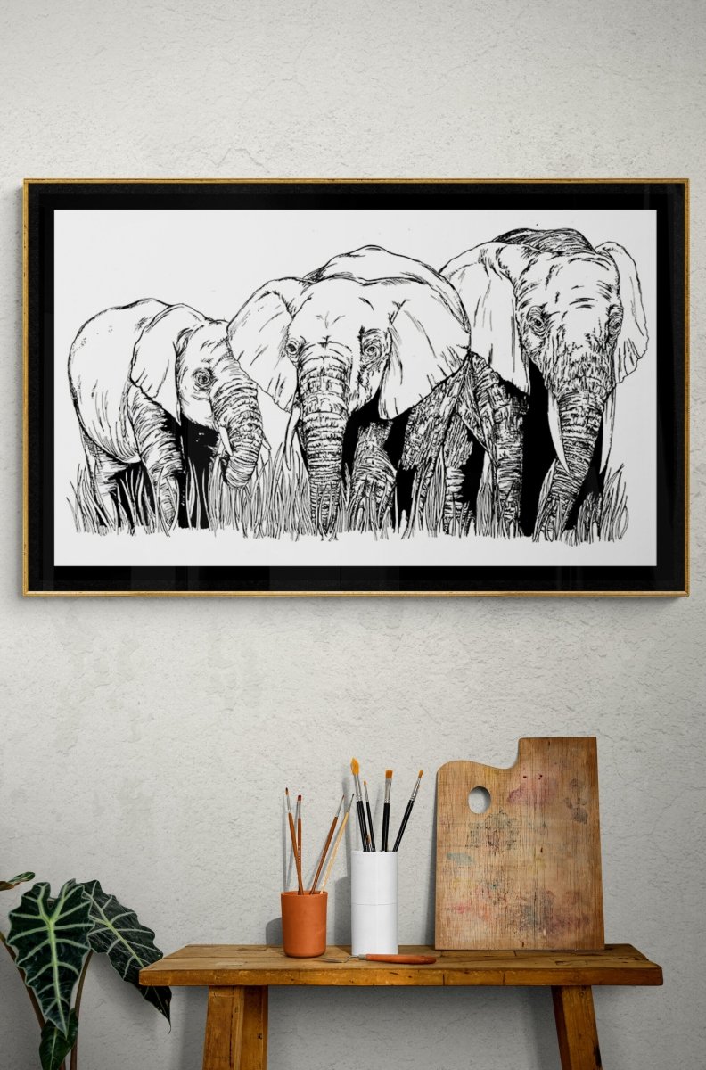 Elephant Family 1 Digital Download - Curran Artworks