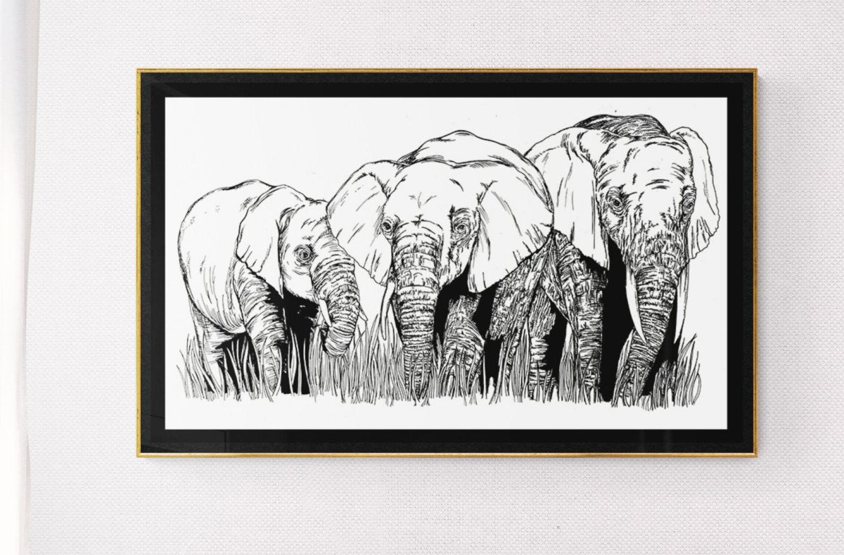 Elephant Family 1 Digital Download - Curran Artworks