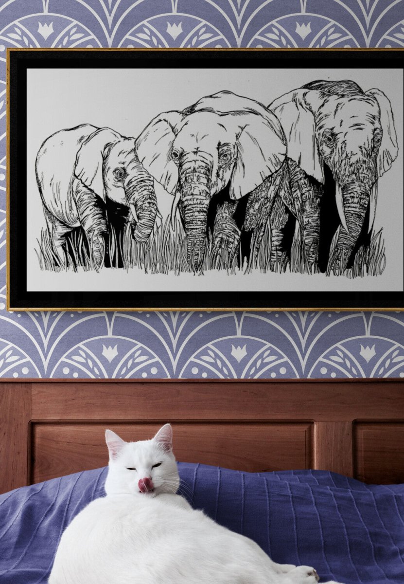 Elephant Family 1 Digital Download - Curran Artworks