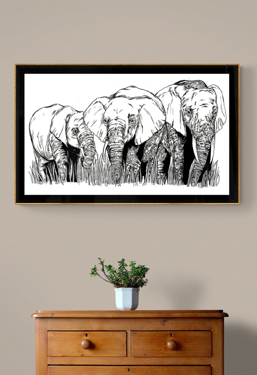 Elephant Family 1 Digital Download - Curran Artworks