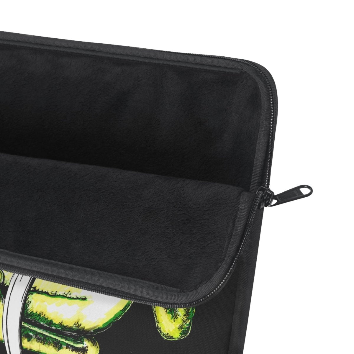 Frog Art Laptop Sleeve - Eco - Friendly Green Frog Design - Curran Artworks
