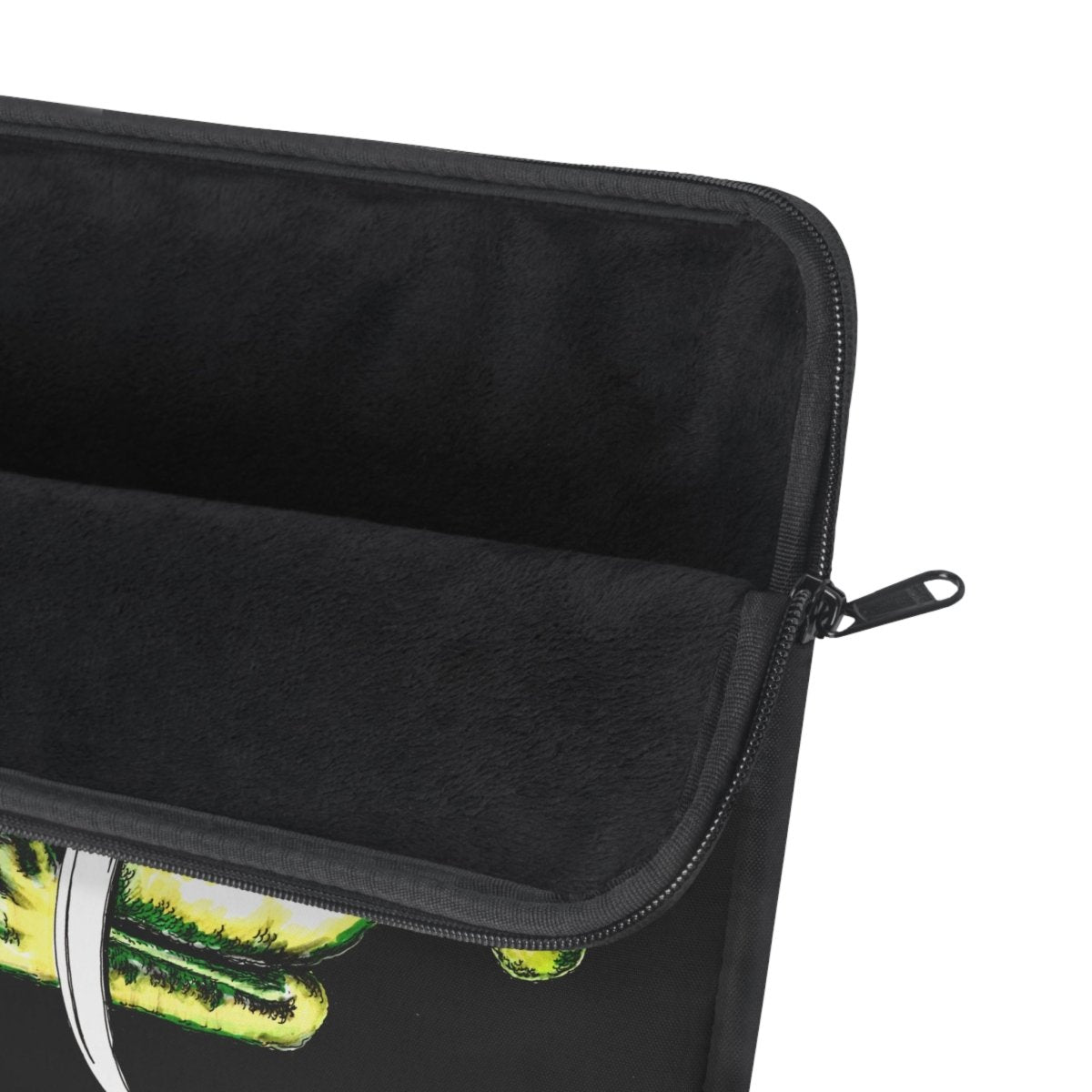 Frog Art Laptop Sleeve - Eco - Friendly Green Frog Design - Curran Artworks