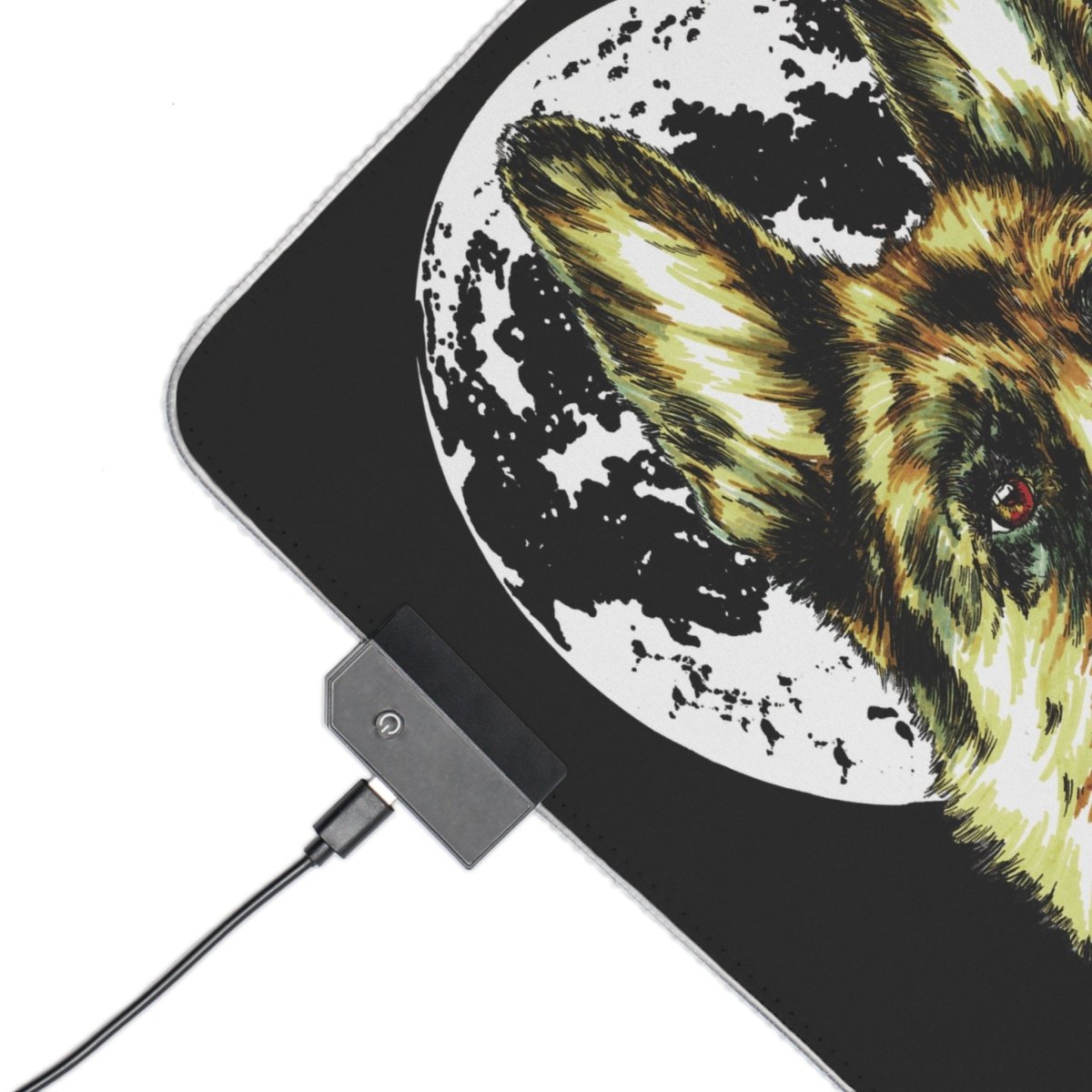 German Shepherd Design Illuminated LED Gaming Mouse Pad - Curran Artworks