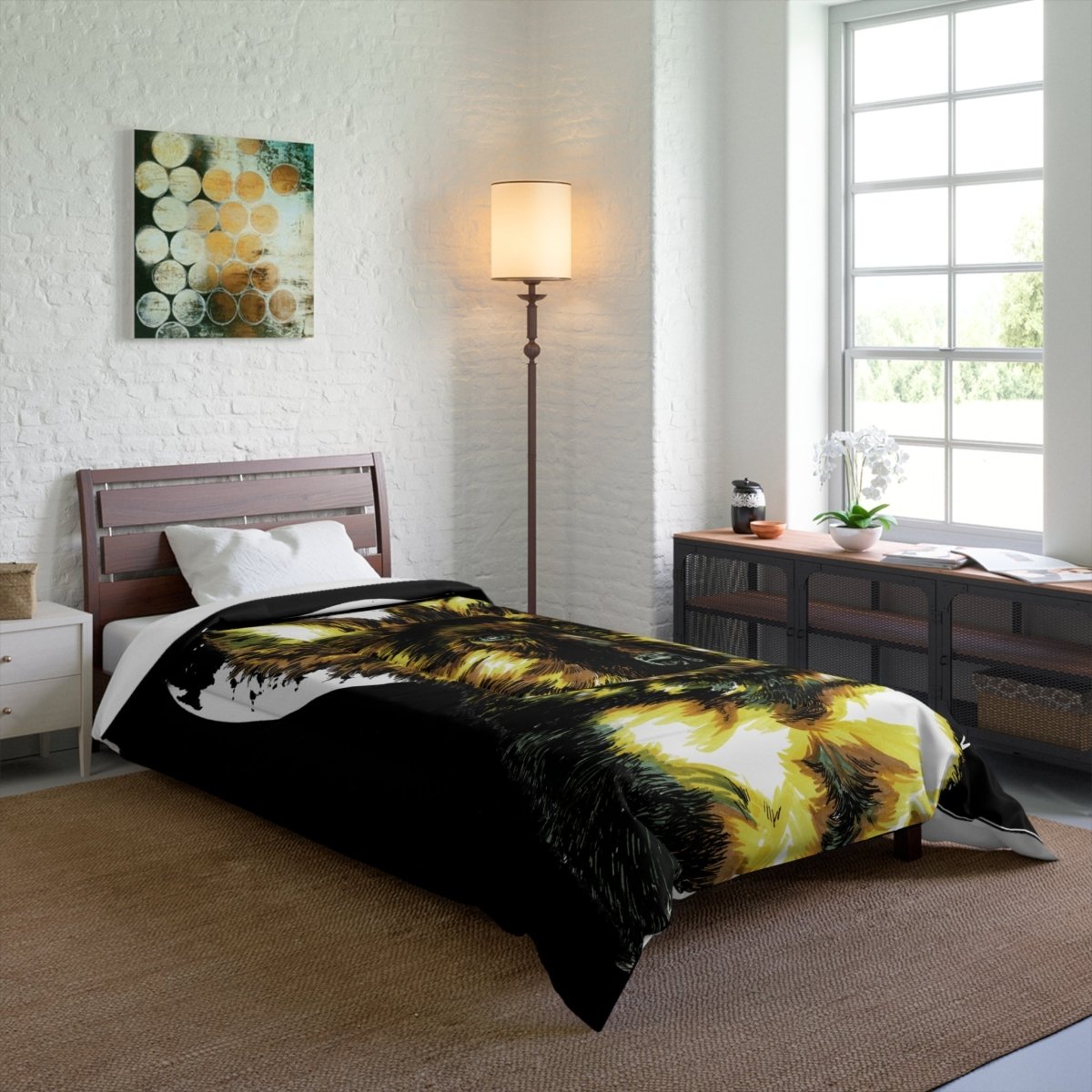 German Sheppard - Inspired Comforter | Cozy, Artistic Bedding for Dog Lovers - Curran Artworks