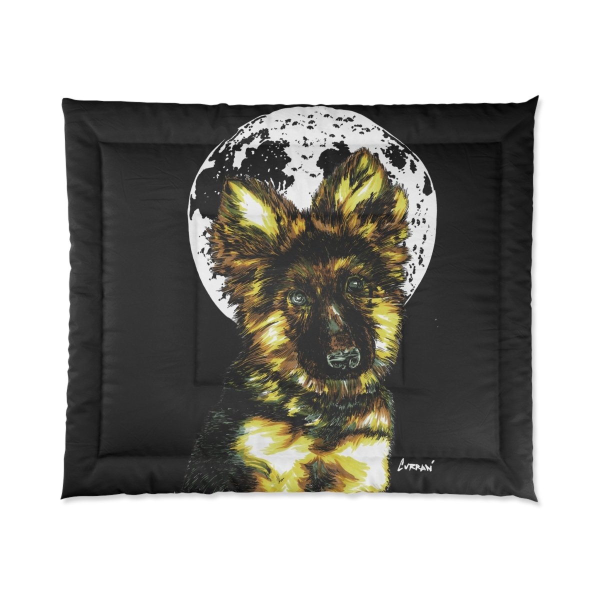 German Sheppard - Inspired Comforter | Cozy, Artistic Bedding for Dog Lovers - Curran Artworks