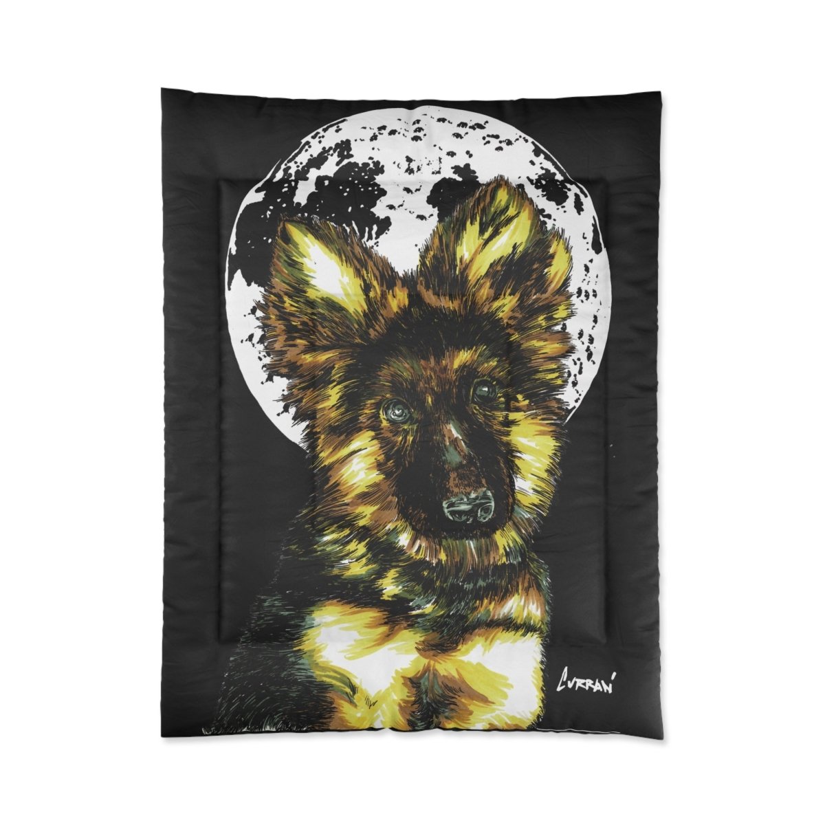 German Sheppard - Inspired Comforter | Cozy, Artistic Bedding for Dog Lovers - Curran Artworks