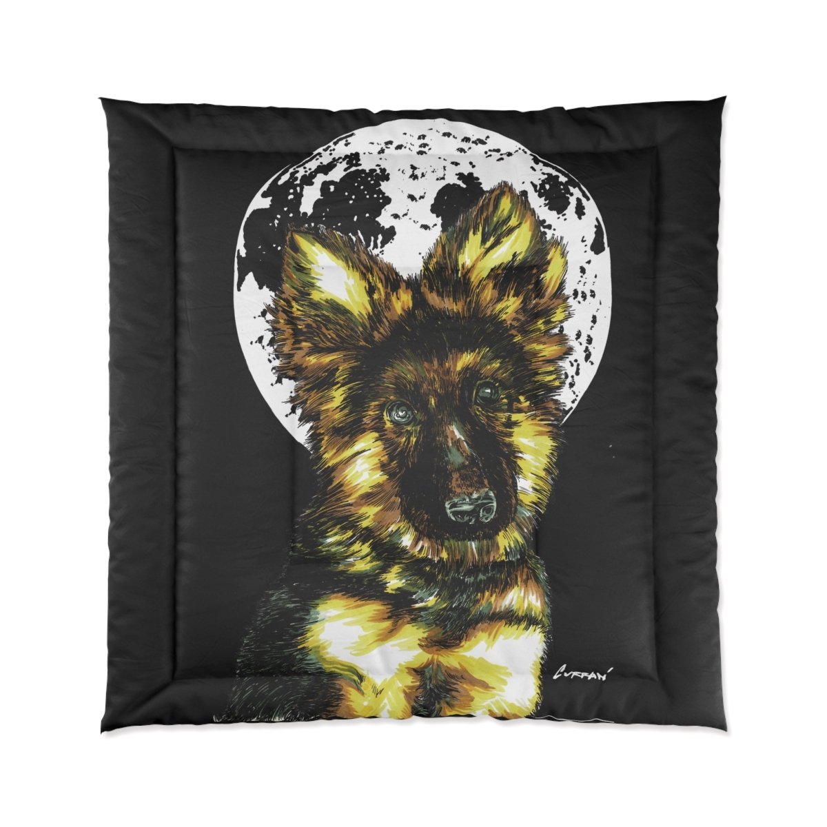 German Sheppard - Inspired Comforter | Cozy, Artistic Bedding for Dog Lovers - Curran Artworks