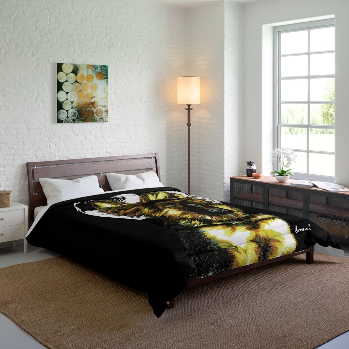 German Sheppard - Inspired Comforter | Cozy, Artistic Bedding for Dog Lovers - Curran Artworks