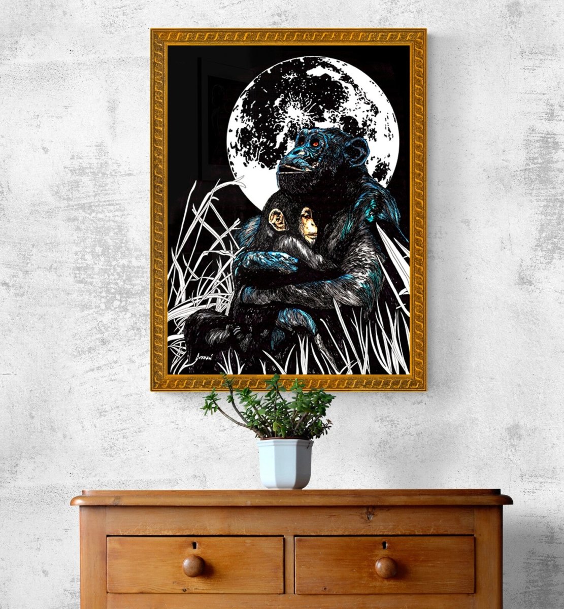 Gorilla and Child Digital Download - Curran Artworks
