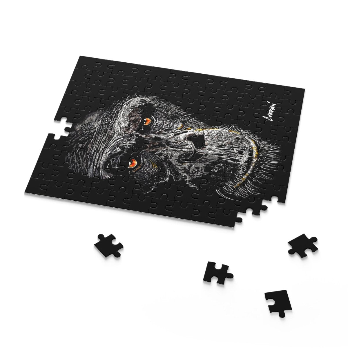 Gorilla Art Puzzle for Adults – 120, 252, 500 - Piece Options - Curran Artworks