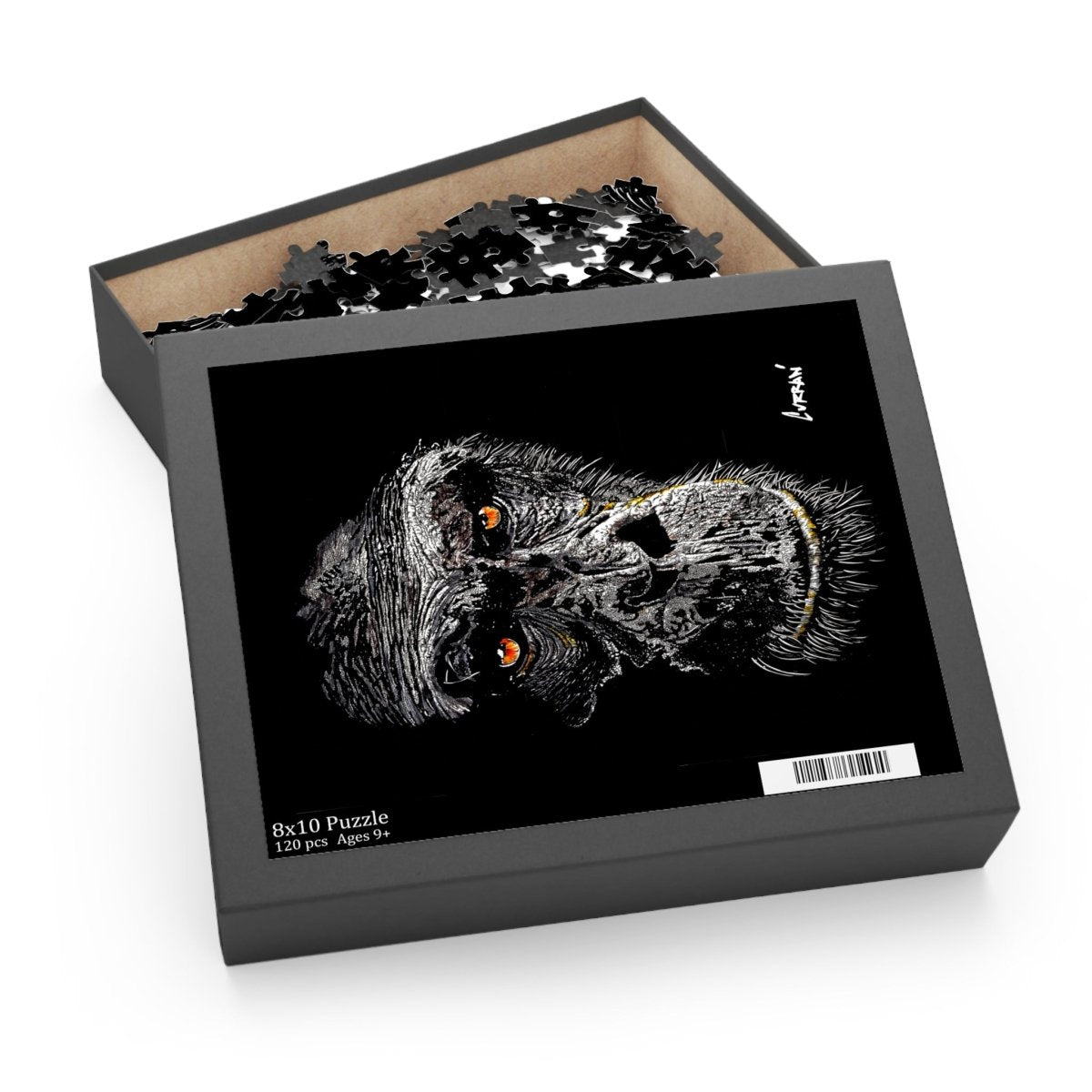 Gorilla Art Puzzle for Adults – 120, 252, 500 - Piece Options - Curran Artworks