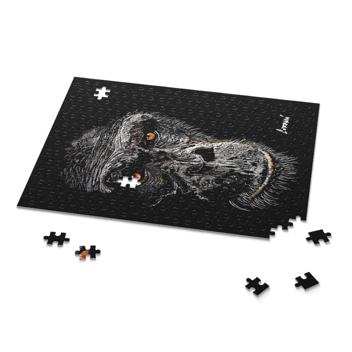 Gorilla Art Puzzle for Adults – 120, 252, 500 - Piece Options - Curran Artworks