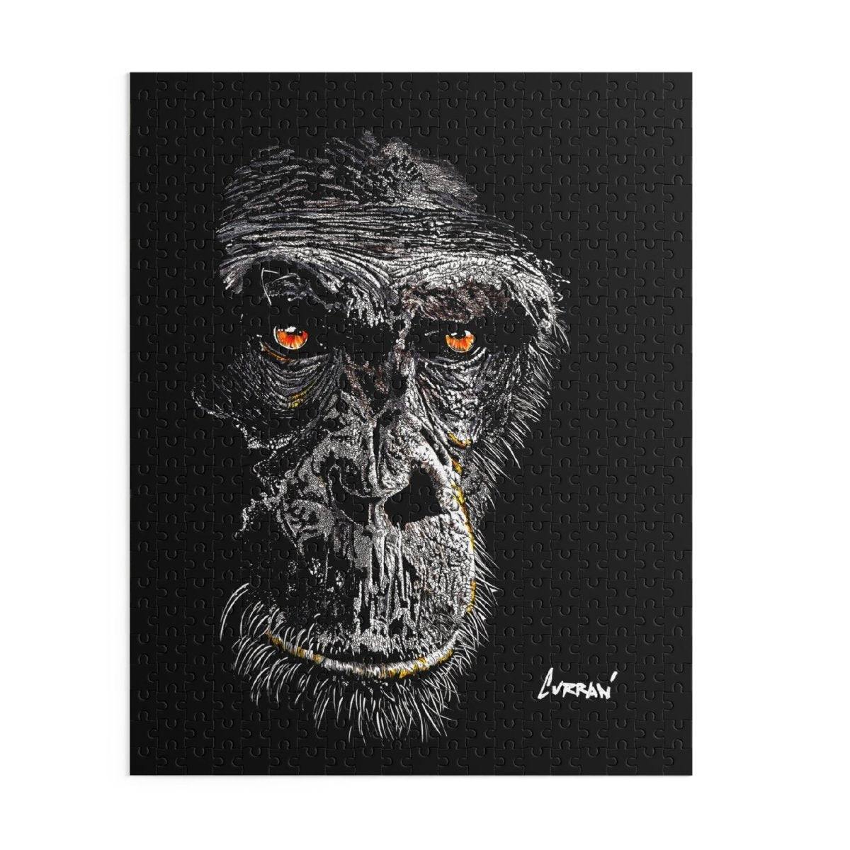 Gorilla Art Puzzle for Adults – 120, 252, 500 - Piece Options - Curran Artworks