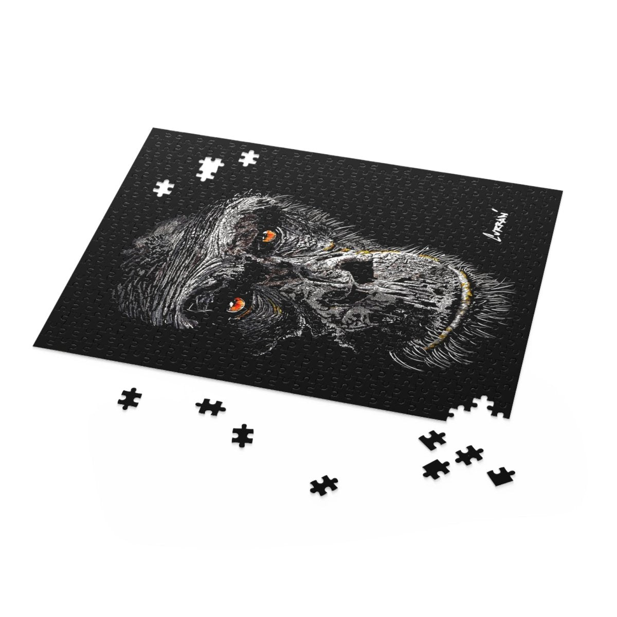 Gorilla Art Puzzle for Adults – 120, 252, 500 - Piece Options - Curran Artworks