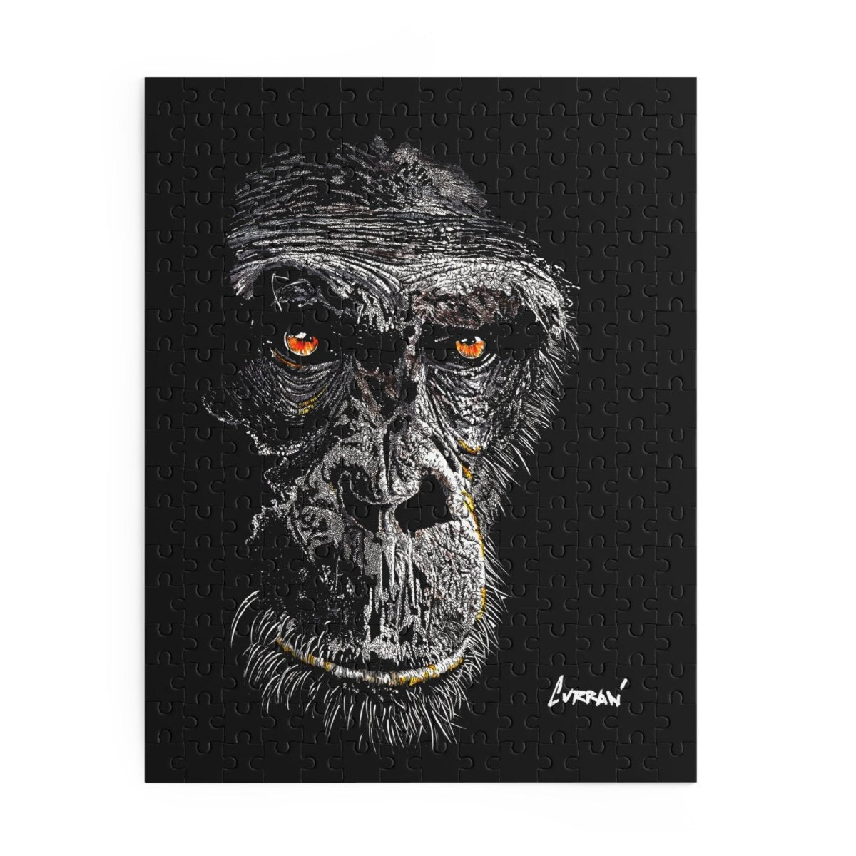 Gorilla Art Puzzle for Adults – 120, 252, 500 - Piece Options - Curran Artworks