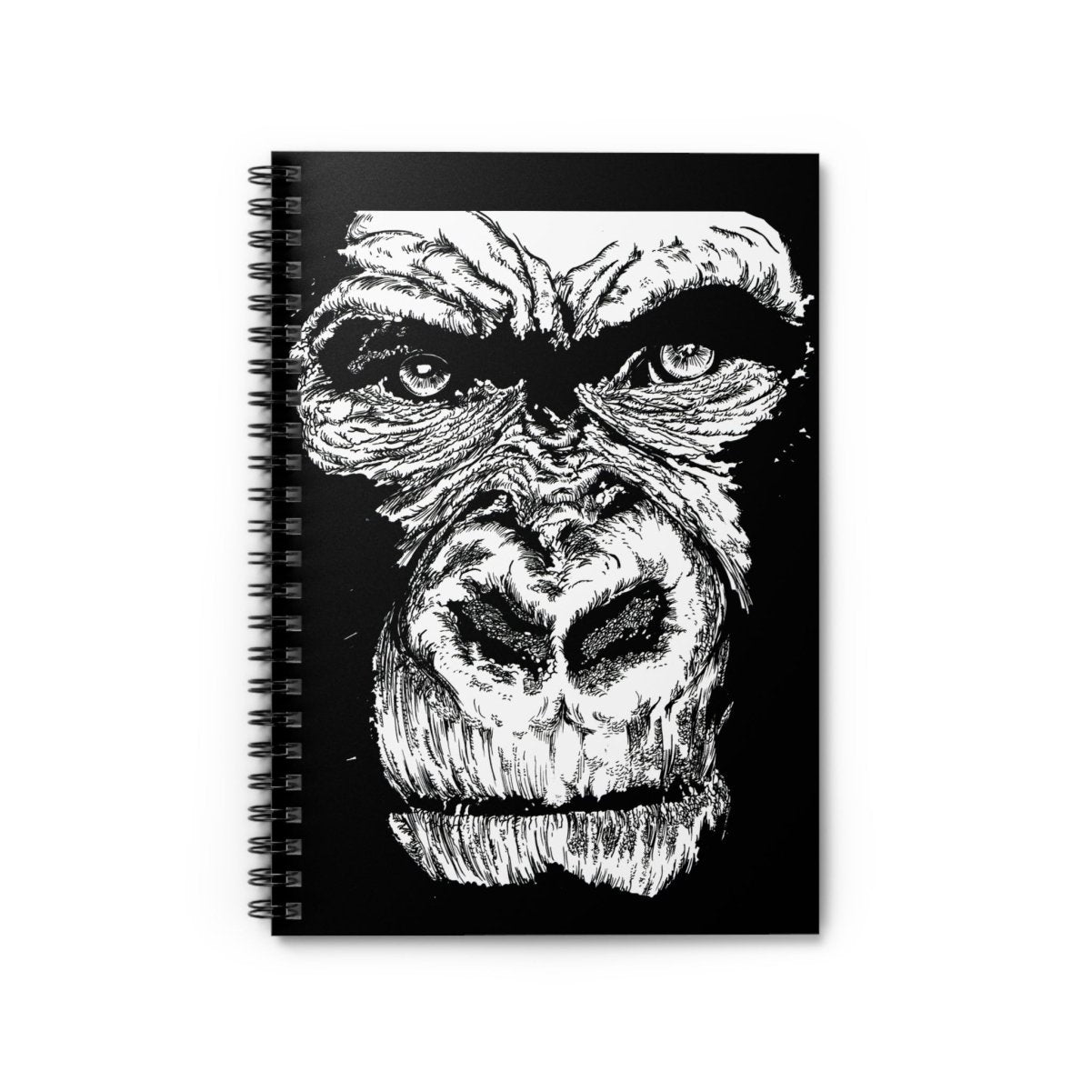 Gorilla Art Spiral Notebook - Ruled Lines for Creative Minds - Curran Artworks