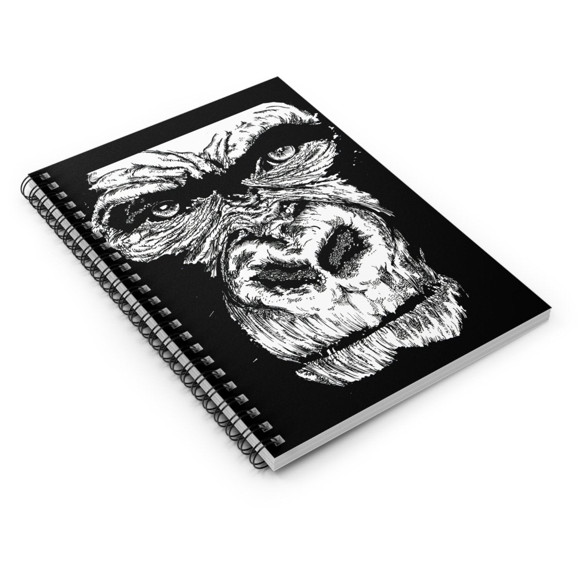 Gorilla Art Spiral Notebook - Ruled Lines for Creative Minds - Curran Artworks