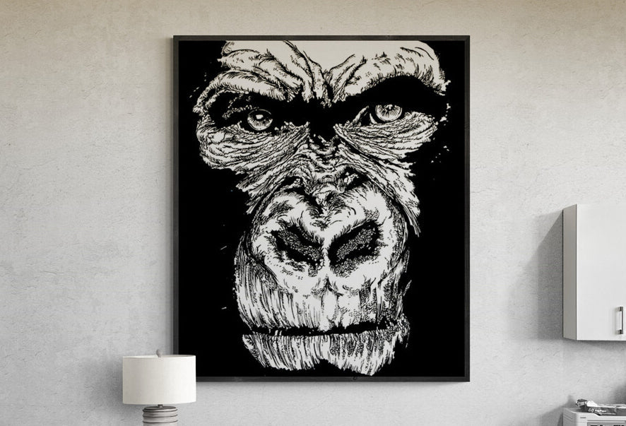 Gorilla Face 1 Digital Download - Curran Artworks