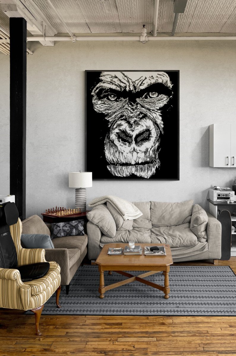 Gorilla Face 1 Digital Download - Curran Artworks