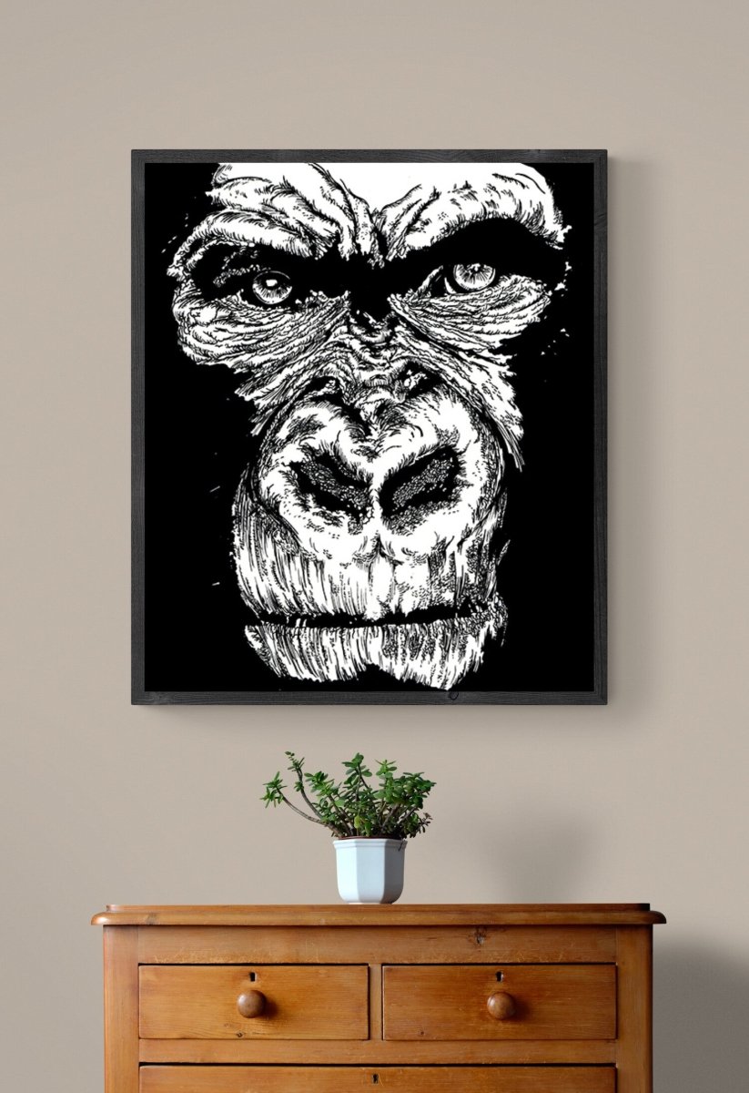Gorilla Face 1 Digital Download - Curran Artworks