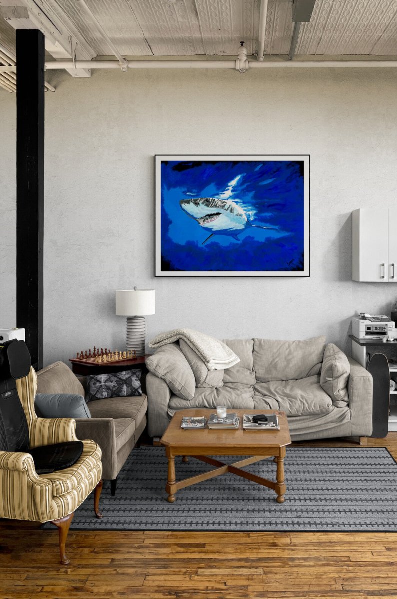 Great White Shark Digital Download - Curran Artworks