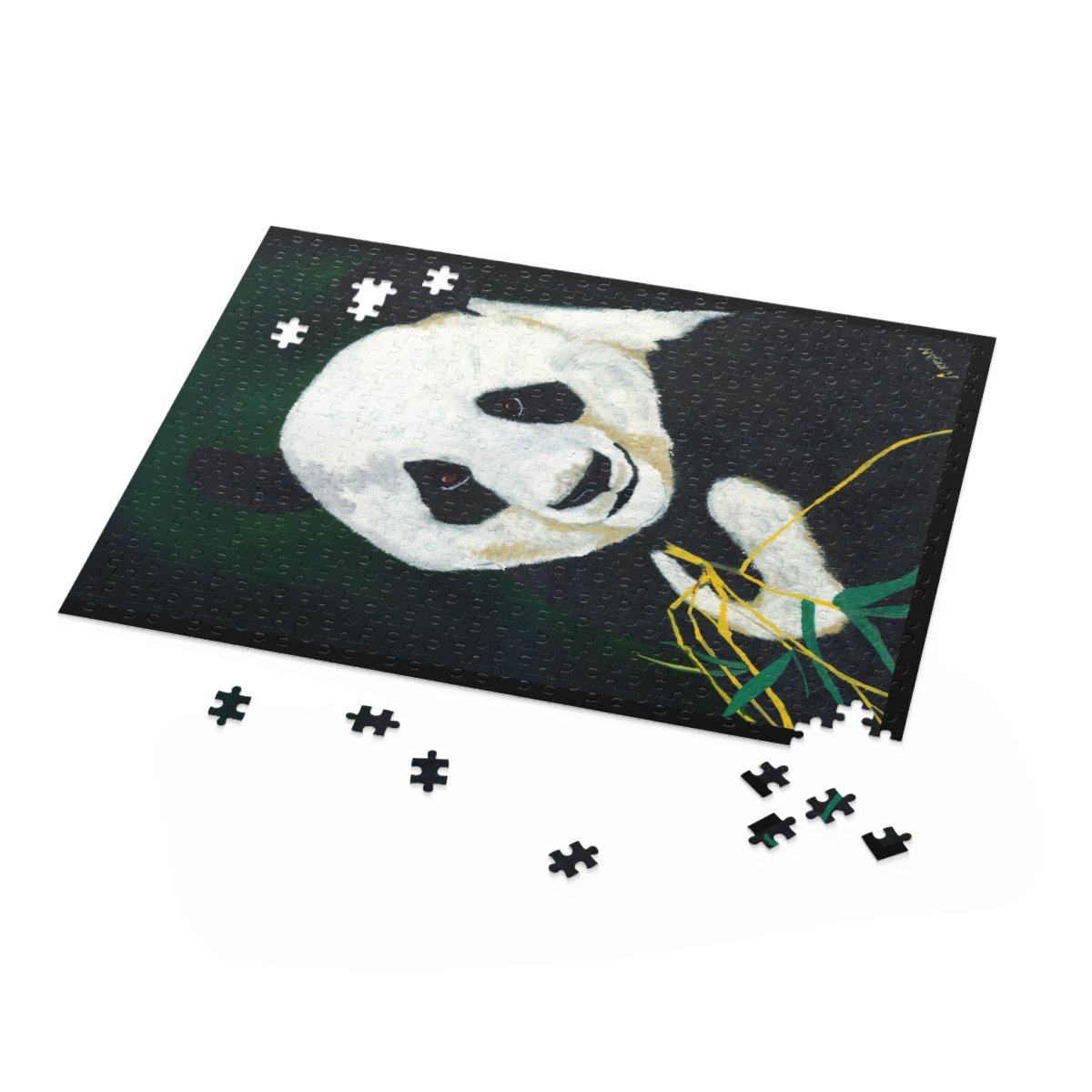 Hand Painted Panda Design - 120 & 500 - Piece Options - Curran Artworks