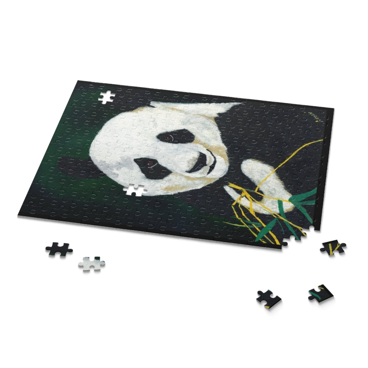 Hand Painted Panda Design - 120 & 500 - Piece Options - Curran Artworks