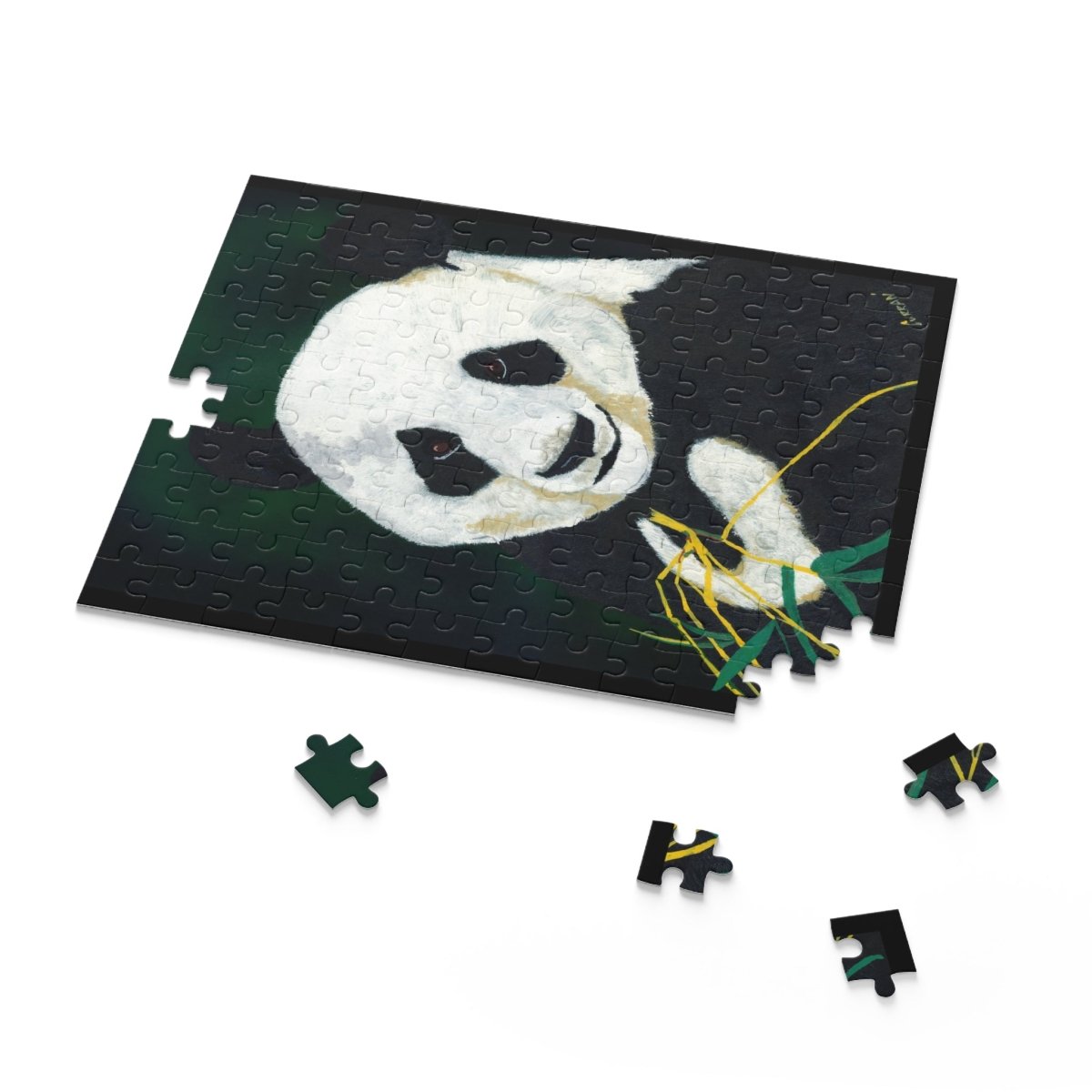 Hand Painted Panda Design - 120 & 500 - Piece Options - Curran Artworks