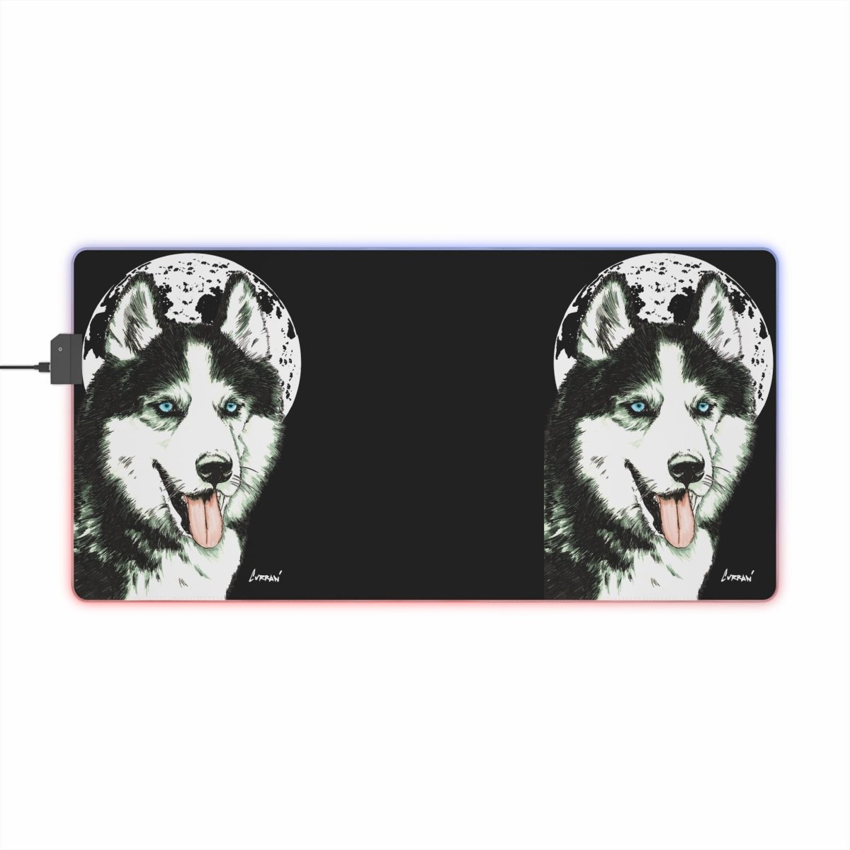 Husky LED Gaming Mouse Pad - Stylish and Functional for Gamers - Curran Artworks