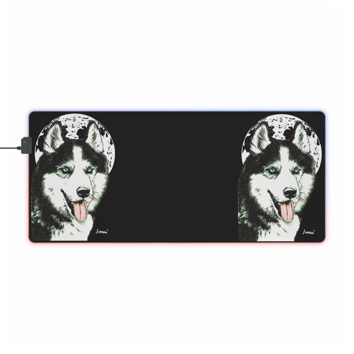 Husky LED Gaming Mouse Pad - Stylish and Functional for Gamers - Curran Artworks