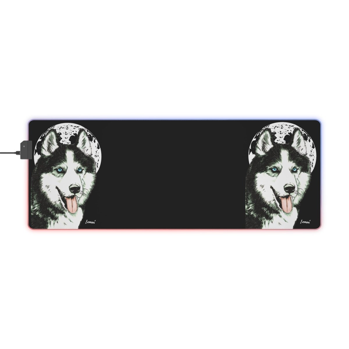 Husky LED Gaming Mouse Pad - Stylish and Functional for Gamers - Curran Artworks
