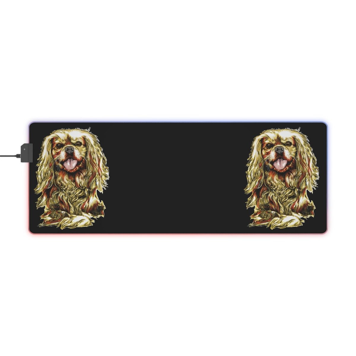 Illuminated Cocker Spaniel - Themed Gaming Mouse Pad - RGB LED Light - Curran Artworks