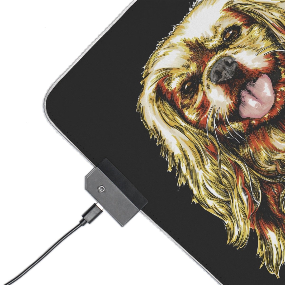 Illuminated Cocker Spaniel - Themed Gaming Mouse Pad - RGB LED Light - Curran Artworks