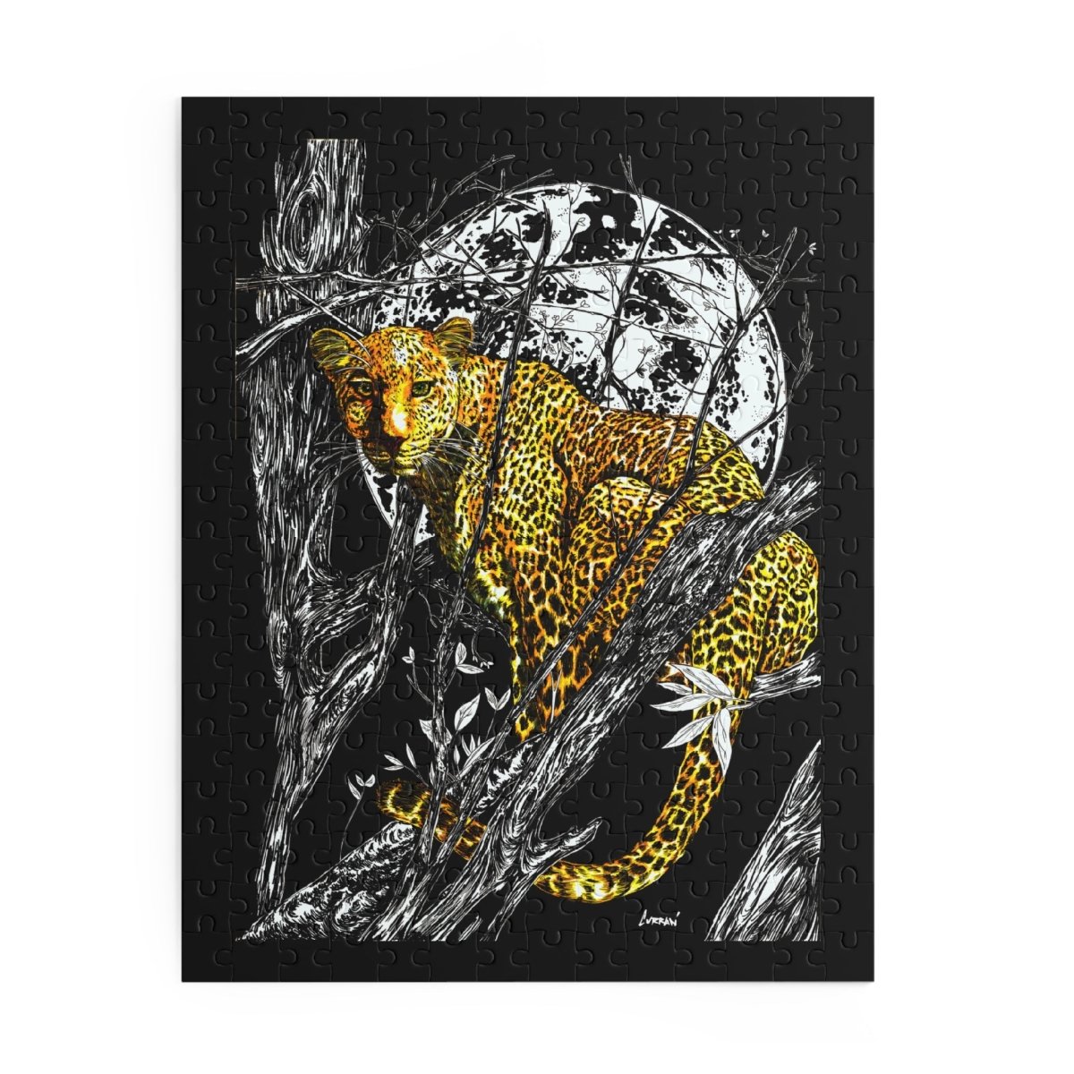Jungle Leopard Puzzle - 120, 252, 500 - Piece Animal Art for Nature Lovers - Curran Artworks