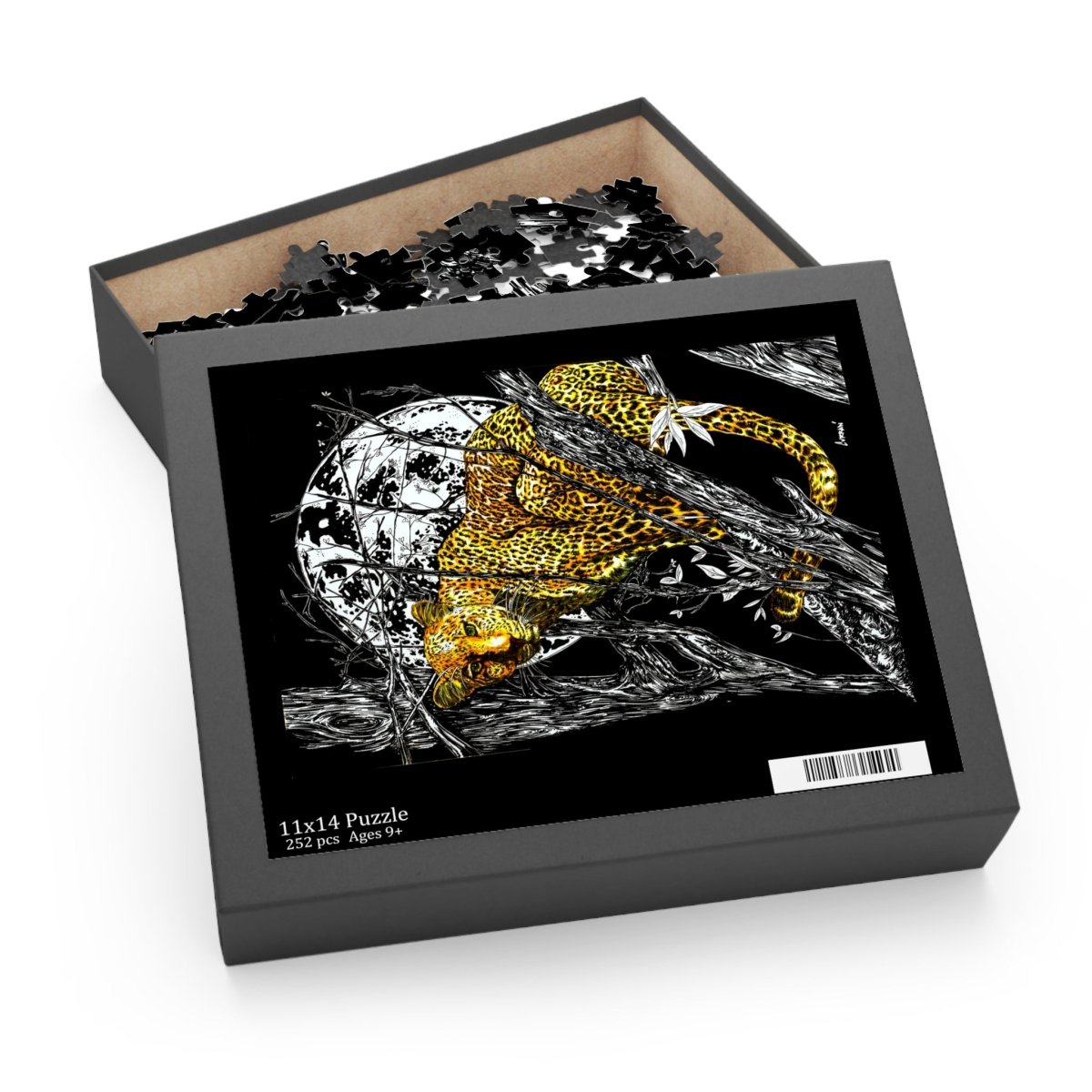 Jungle Leopard Puzzle - 120, 252, 500 - Piece Animal Art for Nature Lovers - Curran Artworks