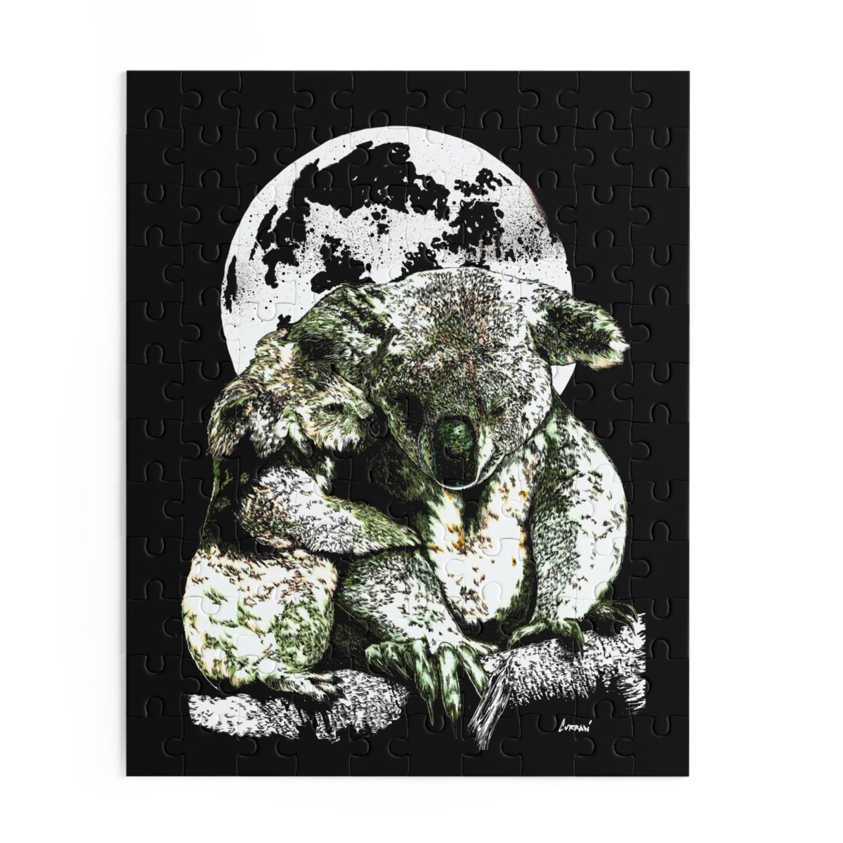 Koala Love Puzzle - 120, 252, 500 - Piece - Perfect for Fun and Nature Lovers - Curran Artworks