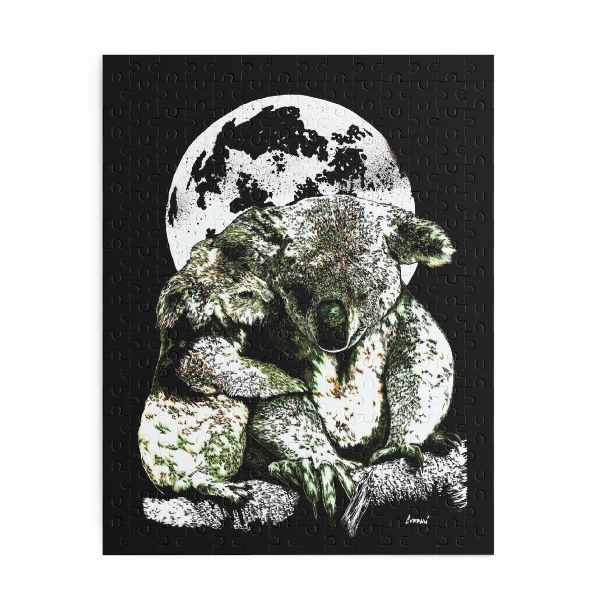 Koala Love Puzzle - 120, 252, 500 - Piece - Perfect for Fun and Nature Lovers - Curran Artworks