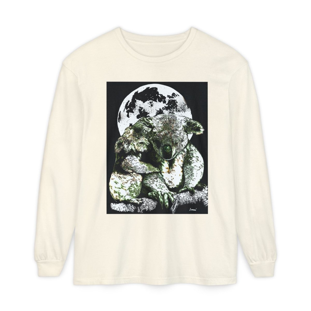 Koala Moon Unisex Long Sleeve T-Shirt - Nature Lover Apparel - Curran Artworks