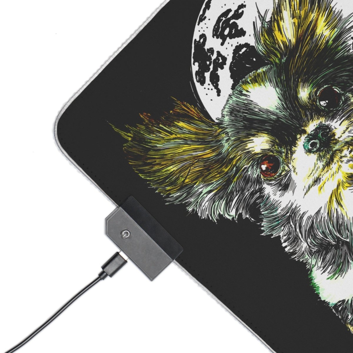 LED Gaming Mouse Pad with Chihuahua Design - Perfect for Gamers and Dog Lovers - Curran Artworks