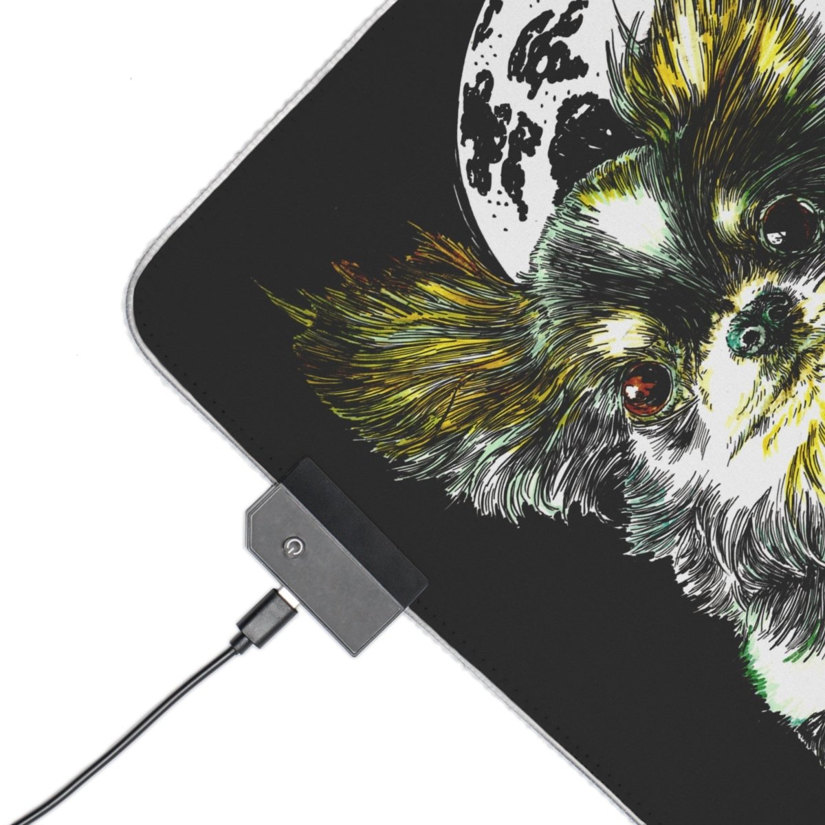 LED Gaming Mouse Pad with Chihuahua Design - Perfect for Gamers and Dog Lovers - Curran Artworks