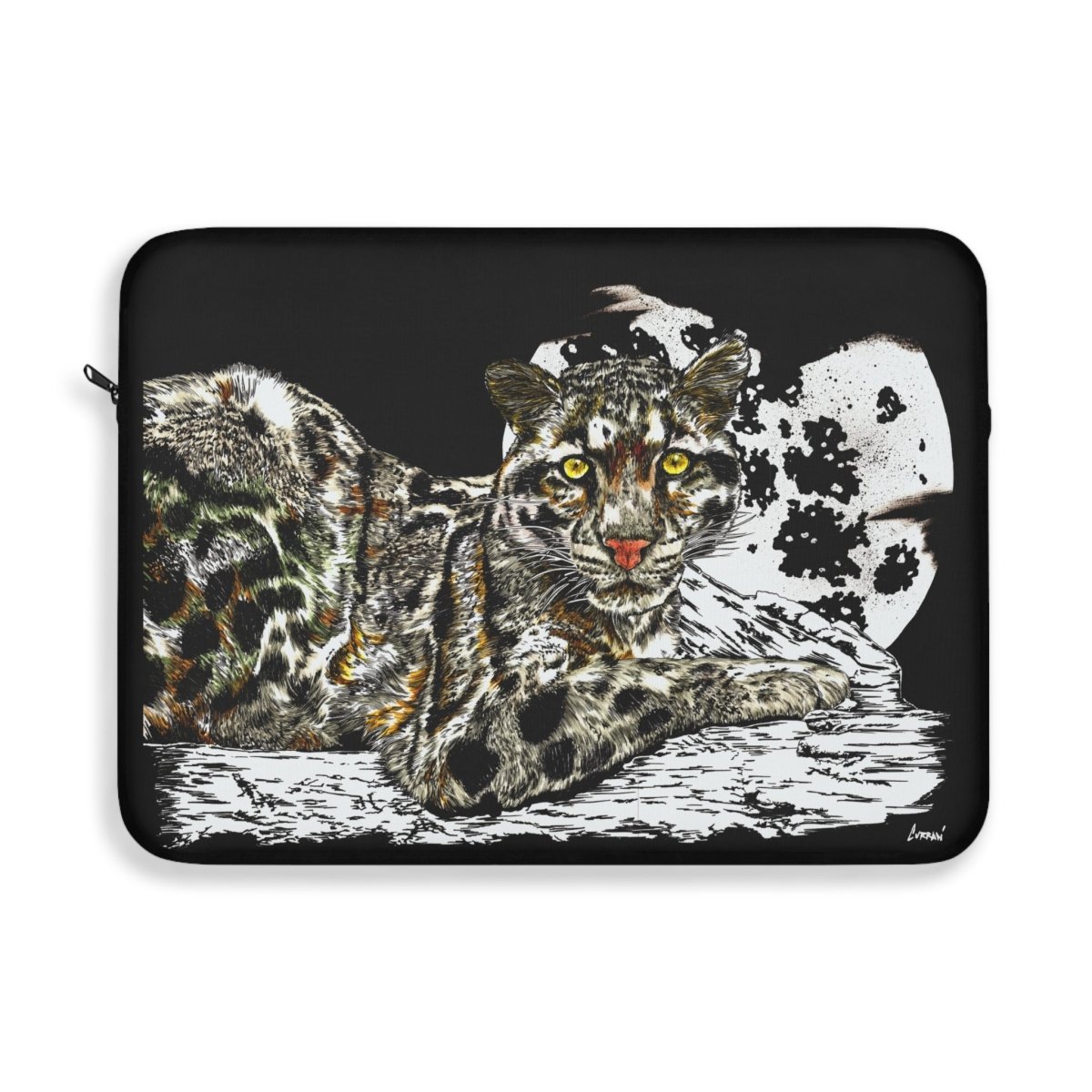Leopard Print Laptop Sleeve - Stylish & Protective Case for Tech Lovers - Curran Artworks