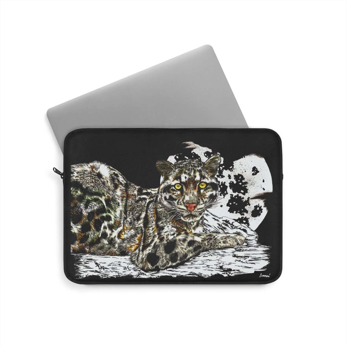 Leopard Print Laptop Sleeve - Stylish & Protective Case for Tech Lovers - Curran Artworks