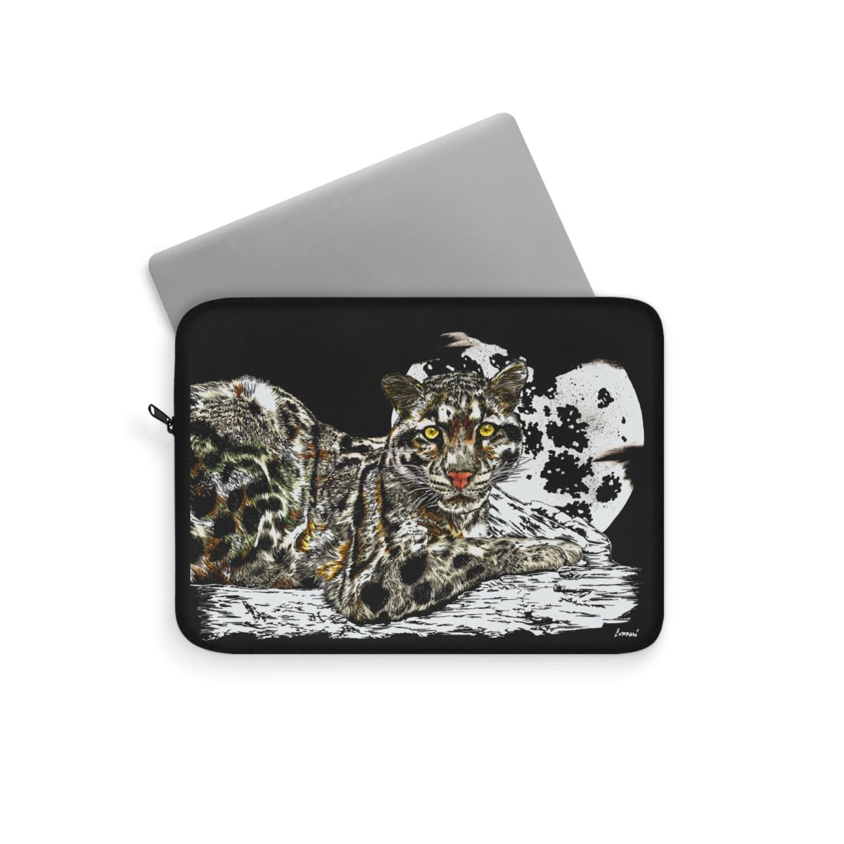 Leopard Print Laptop Sleeve - Stylish & Protective Case for Tech Lovers - Curran Artworks